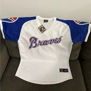 Majestic Authentic Cooperstown Collection 70’s Atlanta Braves Jersey Men’s L